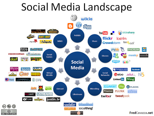 Social Media Landscape by fredcavazza on Flickr