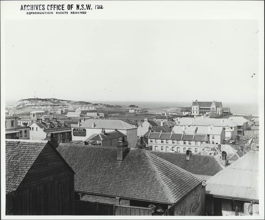 View of an unidentified coastal residential landscape - a Signal Station can been seen in the far distance (Digital ID: 4481_a026_000986)