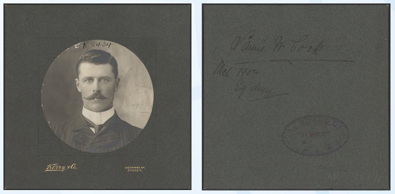 Framing of pictures and text on reverse of image