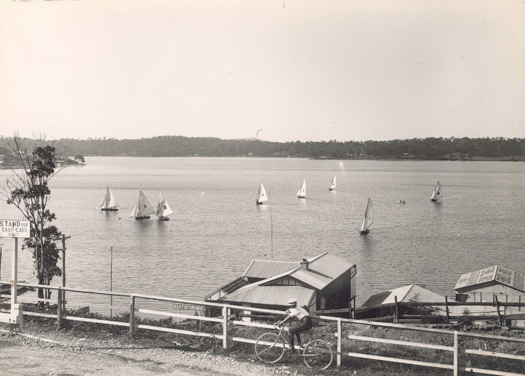 Caption: [View of Lake Macquarie looking towards Fig Tree Point and Fennell Bay (NSW)]  Digital ID: 12932_a012_a012X2450000099.jpg  Date: month and year only 01/03/1928 